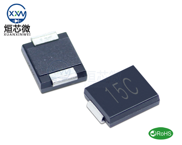 1.5SMC15CA參數(shù),TVS二極管1.5SMC15CA瞬態(tài)抑制二極管